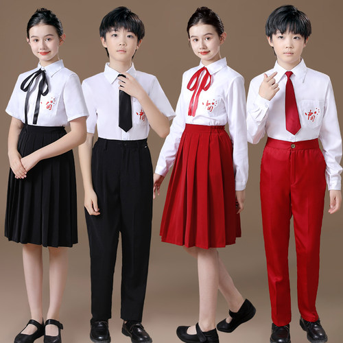 儿童大合唱演出服装春学