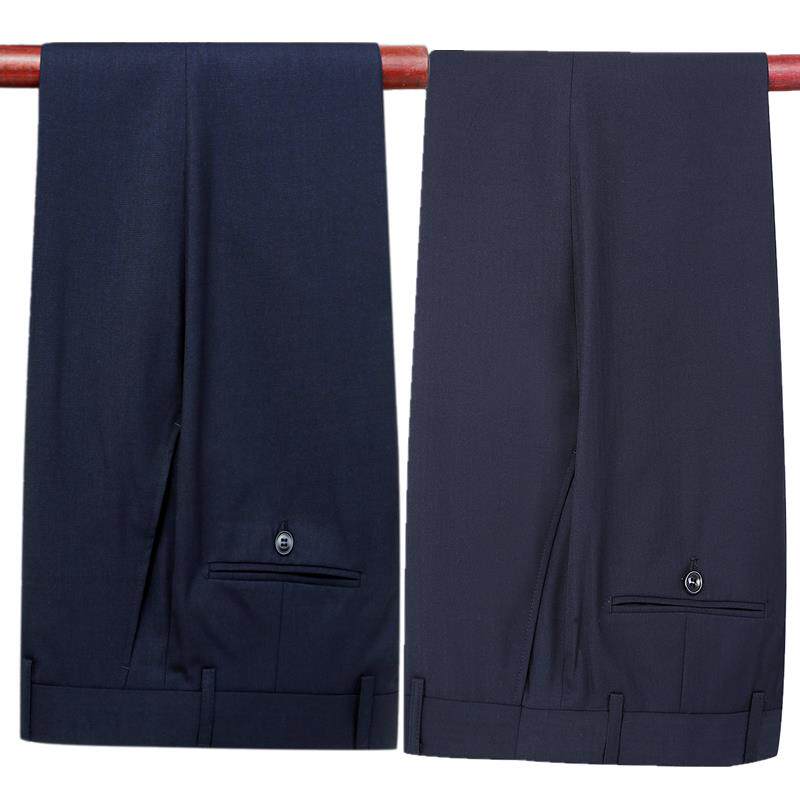 新款光大男士行服西装裤光大工作服裤子藏蓝色工装西裤制服裤