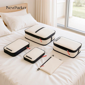 NextPacker旅行压缩收纳袋套装 翌至防水行李箱衣物整理包出差鞋 袋