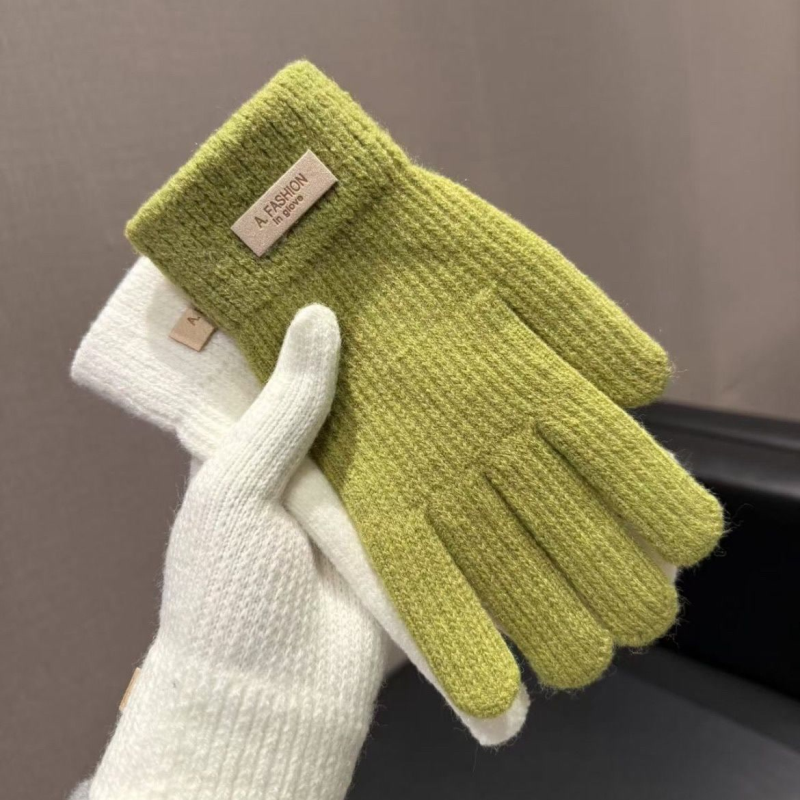 手套女冬季骑车防寒保暖可爱韩版日系加绒加厚成人全指学生可触屏