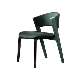 加澄意式餐椅实木家用书房椅子轻奢扶手椅靠背椅休闲设计师家具