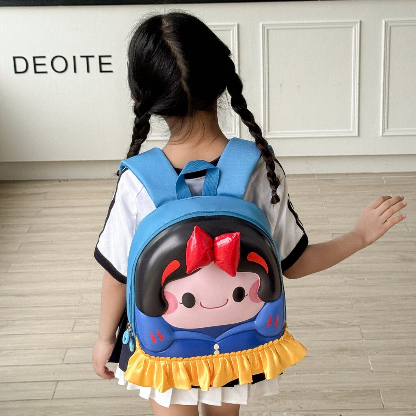 卡通童话公主儿童双肩包幼儿园小班女宝俏皮书包创意立体蛋壳背包