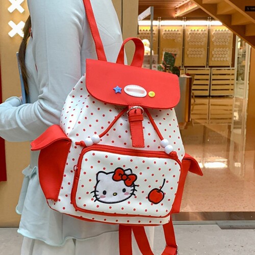甜美女孩子双肩包可爱卡通小猫咪