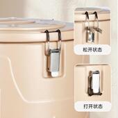 厂家大号不锈钢双层家用饭店保温饭桶4PCS大容量专用奶茶桶套装