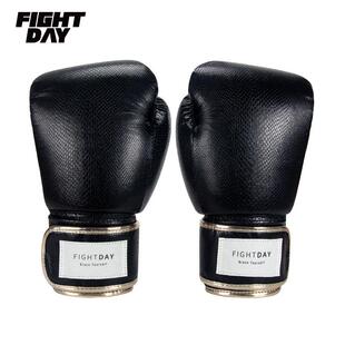 FIGHTDAY拳套蜥蜴纹黑怒舒适超细纤维FD孩搏击泰拳散透气轻便