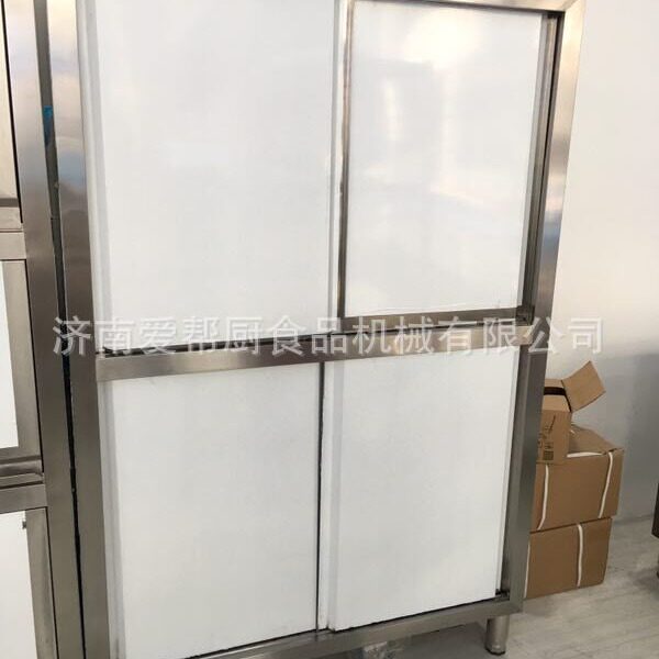 食堂厨房设备四门碗柜304不锈钢碗柜厨房餐具柜碗柜商用四门碗柜
