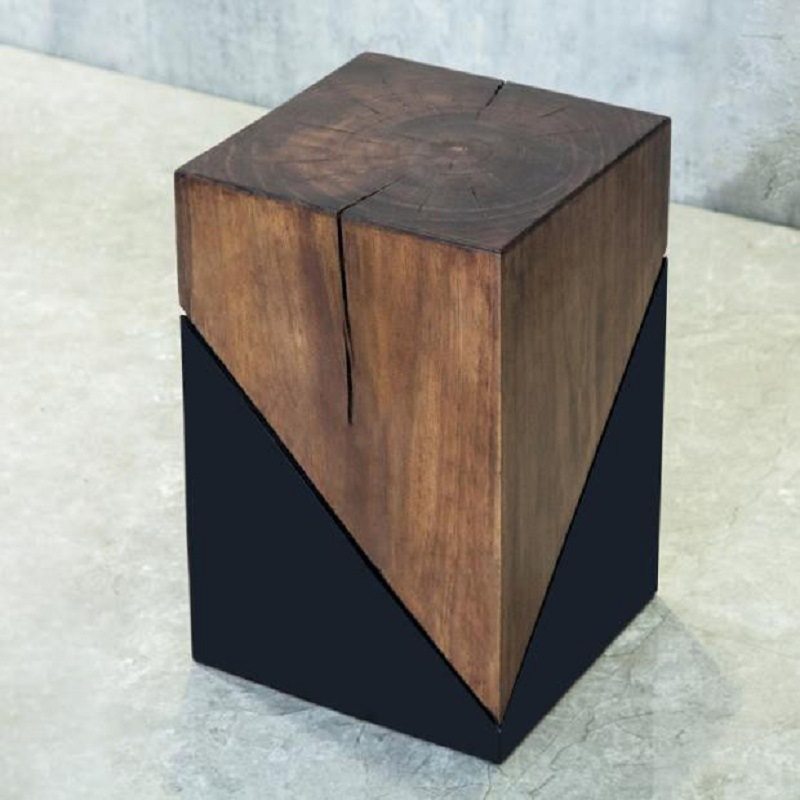 实木双拼色木墩边几客厅床头沙发方形角几民宿酒店创意复古茶几,鲜花速递/花卉仿真/绿植园艺,其它园艺用品,淘宝优惠券,粉丝福利购,淘宝优惠卷