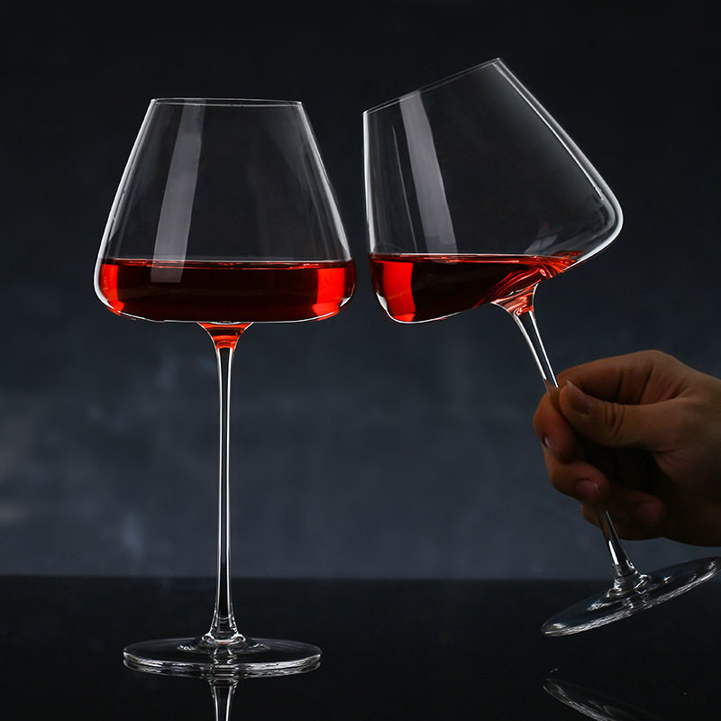 泡沫对杯 圣诞酒杯无铅水晶红酒杯ins高脚杯 玻璃红酒杯套装泡沫
