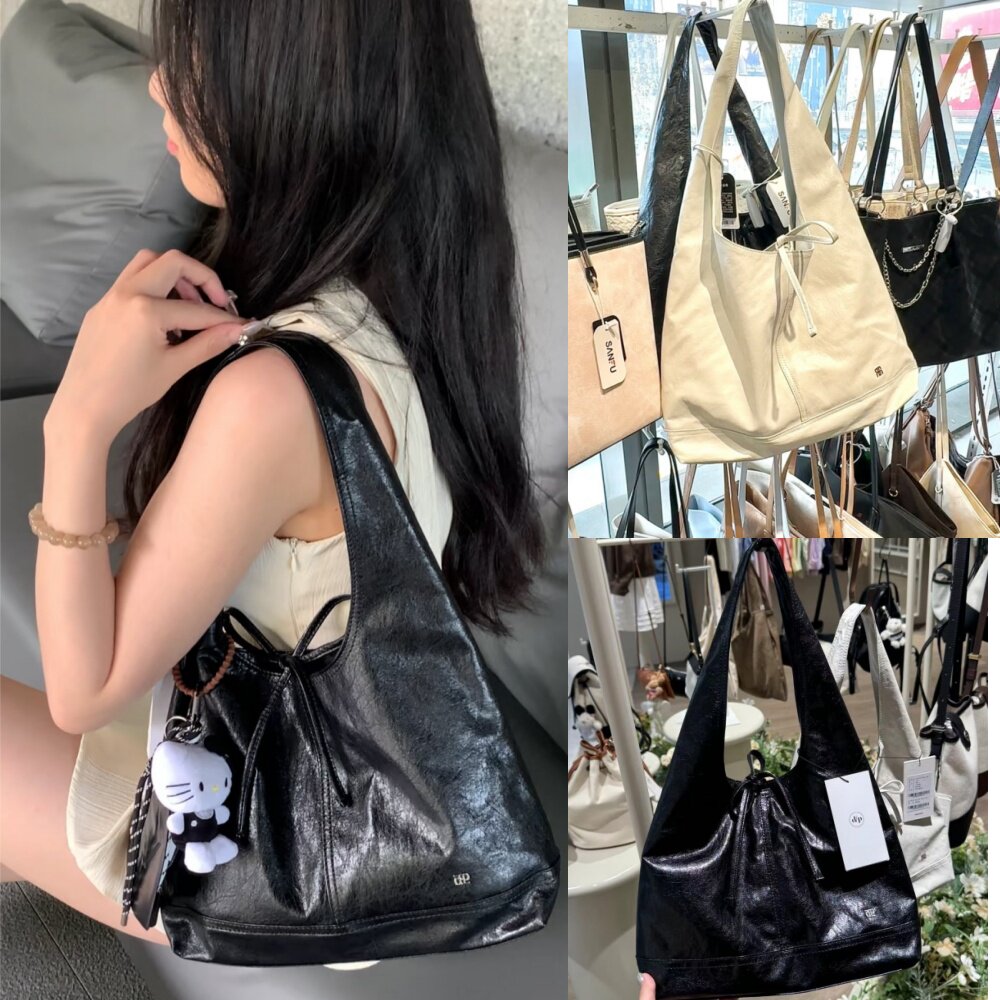 韩国depound法式蝴蝶结托特包女大容量单肩手提斜挎通勤hobo包包