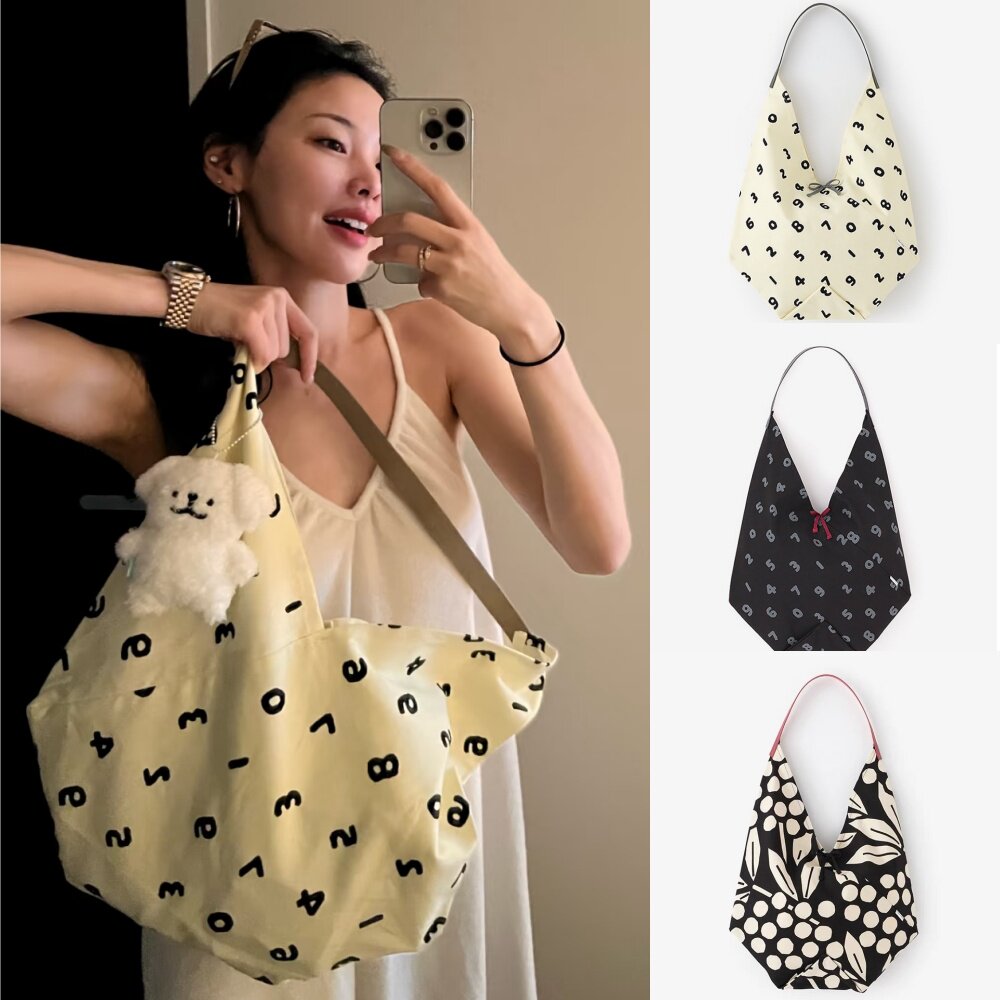 日本京都大阪数字印花韩版帆布包女单肩手提托特包休闲环保购物袋