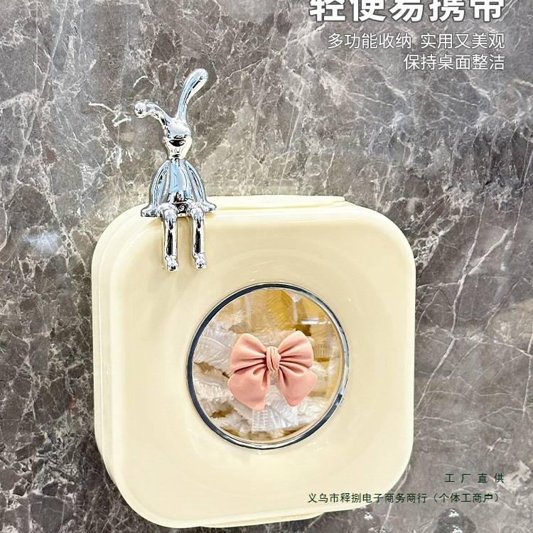 一次性保鲜膜套收纳盒壁挂放厨房抽取装保鲜袋罩的盒子免打孔用具