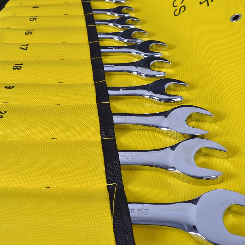 梅花开口两用扳手套装8mm-24mm镜面扳手两用呆头扳手汽修工具组合