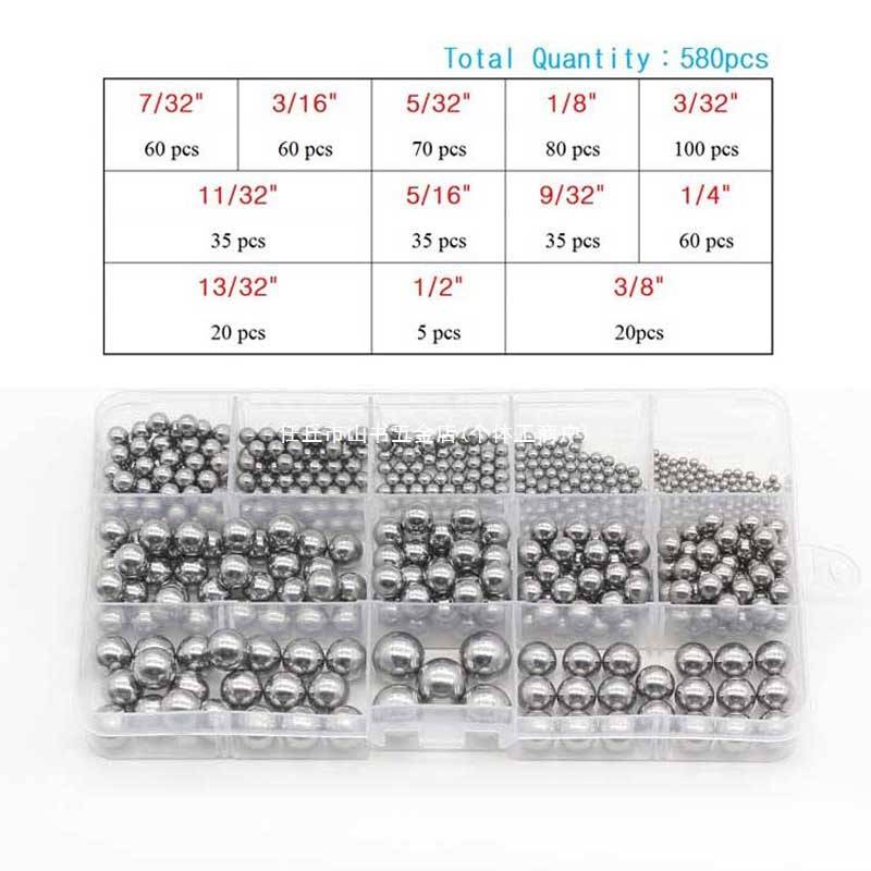 304不锈钢精密轴承钢珠实心小钢球1mm-8mm组合装英美制滚珠圆波珠