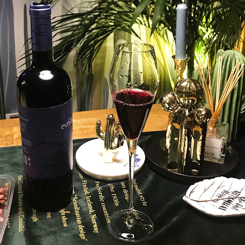 无铅水晶香槟杯子套装高脚甜酒杯葡萄酒杯气O泡杯鸡尾酒杯2支包邮