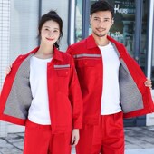 防静电工作服g双层加厚电力工厂车间蓝色国家电网电子厂劳保服冬