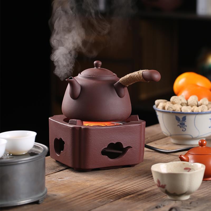 功夫茶电炉丝煮茶炉m静音电陶四方炉小型家用砂铫烧水壶焦奶罐罐