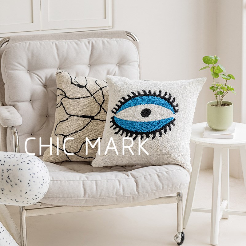 中古小香 客厅沙发p抱枕靠垫样板间腰枕靠背床头靠垫装饰枕