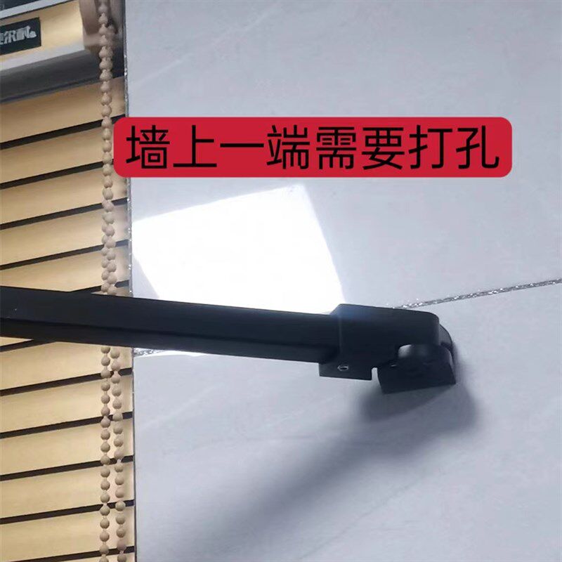 新品淋浴房c边框拉杆不锈钢304固定器 浴室玻璃隔断防摆防晃支撑