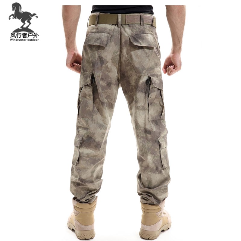 户外军迷美军裤i荒漠废墟裤多兜宽松作训战术长裤男款春秋大码加