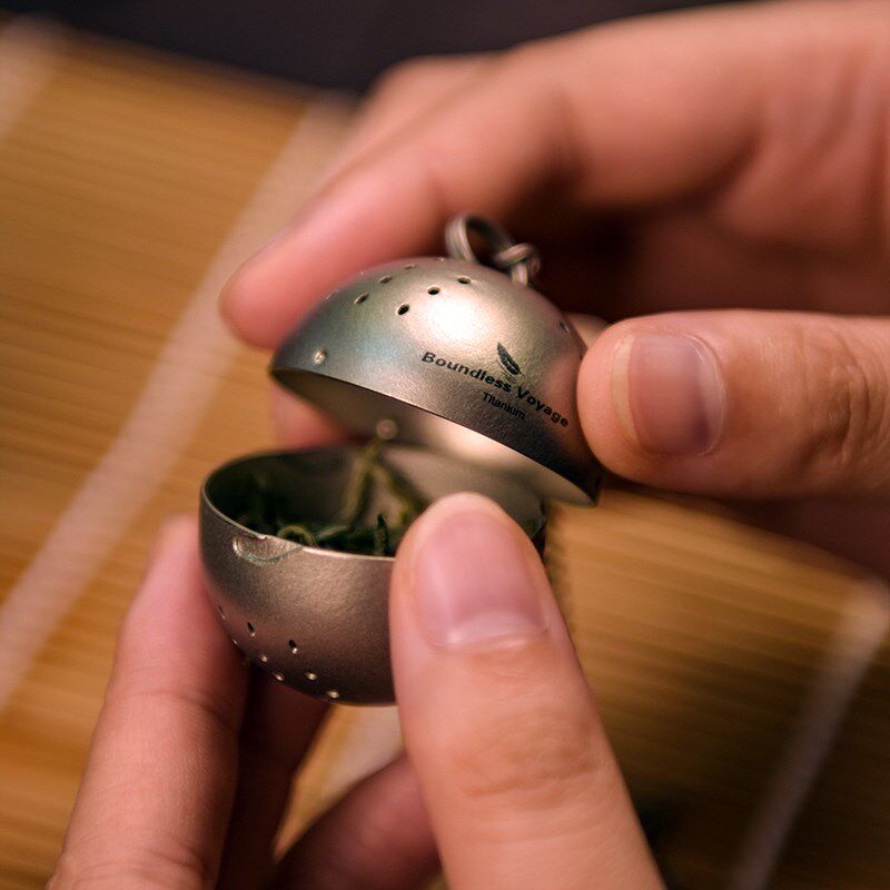 纯钛茶滤球单人泡茶神器煮茶煲汤药渣茶J叶过滤器茶水分离茶隔茶