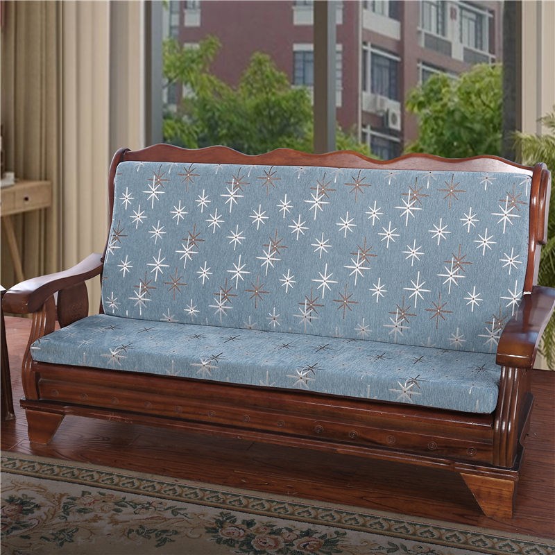 实木红木质沙发垫带靠背连体加厚中式四季防滑老式V春秋椅海绵坐