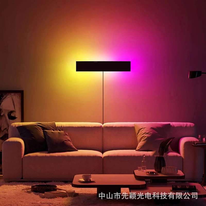 简约rgb墙壁灯客厅卧室背景墙创意装饰灯酒吧ktv电竞房炫酷氛围灯