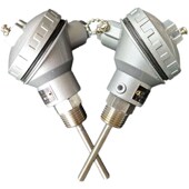 高温PT100g热电阻温度传感变送器一体化不锈钢铠装 20MA 铂热探头4