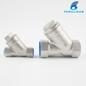 200 6分1寸80 不锈钢304 f316Y型丝扣口过滤器螺纹加厚重型配件4