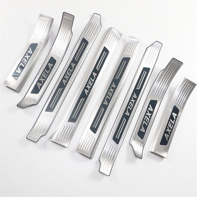 14-19款马自达3昂克赛拉门槛条D迎宾踏板内饰改装汽车配件装饰亮