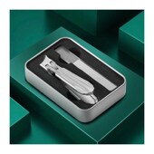 大开口指甲刀防飞溅指甲钳斜口指甲剪齿轮开关新款 创意修甲c