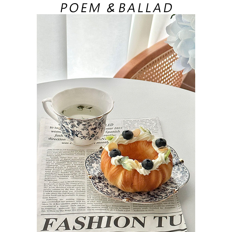 诗与歌 复古洋葱花咖啡杯碟套装 中古杯O子小众高级感下午茶杯,餐饮具,咖啡杯,淘宝优惠券,粉丝福利购,淘宝优惠卷