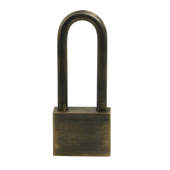 中式 纯铜挂锁加j厚加粗防锈防水防盗家用小铜具长头锁院门仿古铜