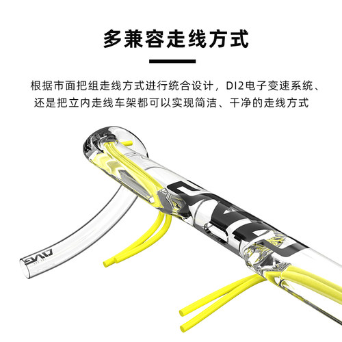 THE ONdE PRO 公路车把碳纤维破风弯把 分体式全内走线气动车把