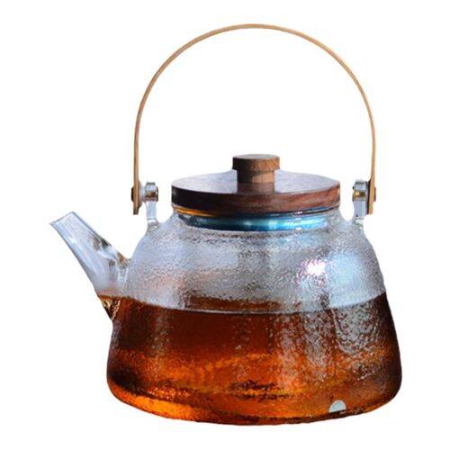 耐高温锤纹e玻璃提梁壶电陶炉煮茶壶大容量泡茶电磁炉烧水壶养生