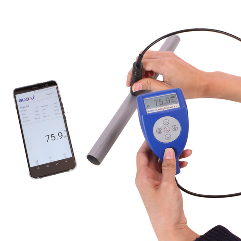 果欧分体涂层测厚仪漆膜仪油漆防腐涂层镀铜镀P锌层钢结构膜厚仪