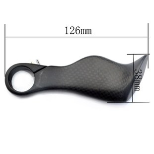 新款全碳纤维山地自行车小副把手扶把休息把O单车骑行配件无标超