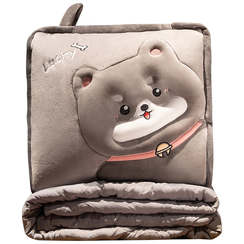 抱枕被子两用加厚二合一折叠汽车载靠枕枕头N被办公室午睡空调毯