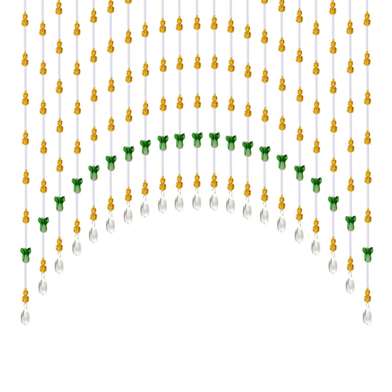 水晶白菜b 葫芦珠帘隔断帘卫生间卧室厨房阳台玄关客厅 免打孔门