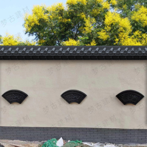 梦古中号特厚免架子瓦树脂立体仿古屋檐中式一P体装饰塑料兔架子
