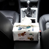 布艺抽纸盒袋扶手箱 座椅靠背挂式 车载椅背纸巾f盒套 汽车上用