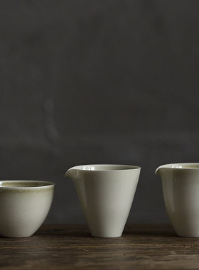 草木灰复古公道杯m仿古青灰釉色茶海分茶杯匀杯陶瓷家用功夫茶具