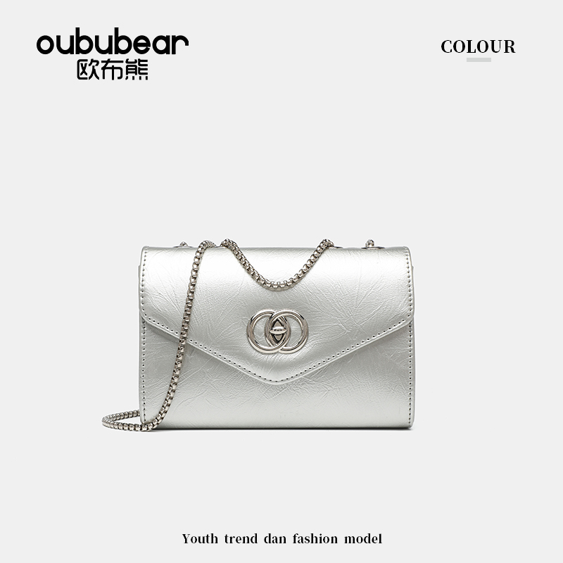 oububear/欧布熊2025年新款小方包小香风单肩斜跨手提百搭斜跨包