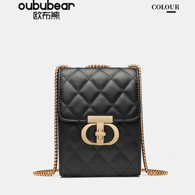oububear/欧布熊2025年新款小方包高级感小香风时尚单肩斜跨女包