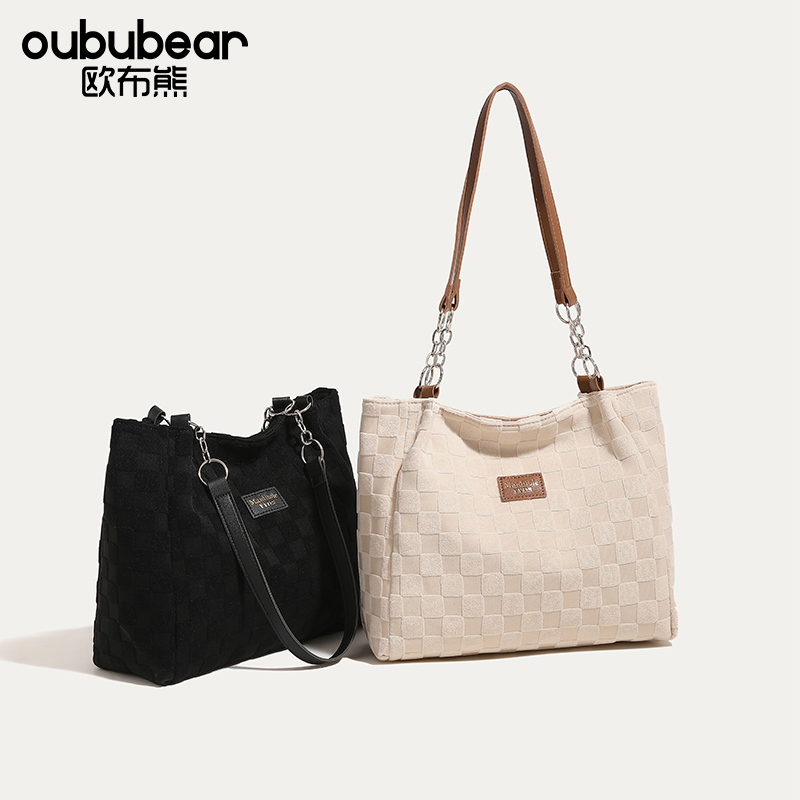 oububear/欧布熊小众托特包包女2025新款大容量单肩手提通勤女包
