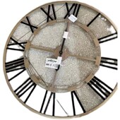 包邮 促销 美式 复古铁p艺圆形壁挂钟客厅餐厅酒吧墙面装 饰品壁钟