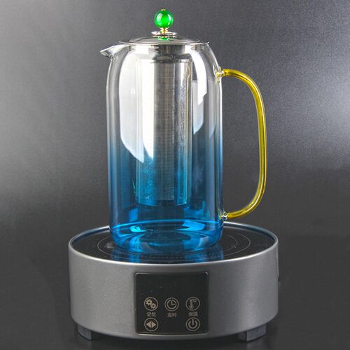 超大玻璃泡茶壶家用花茶壶加厚耐高温过滤茶壶明T火煮茶壶茶具套