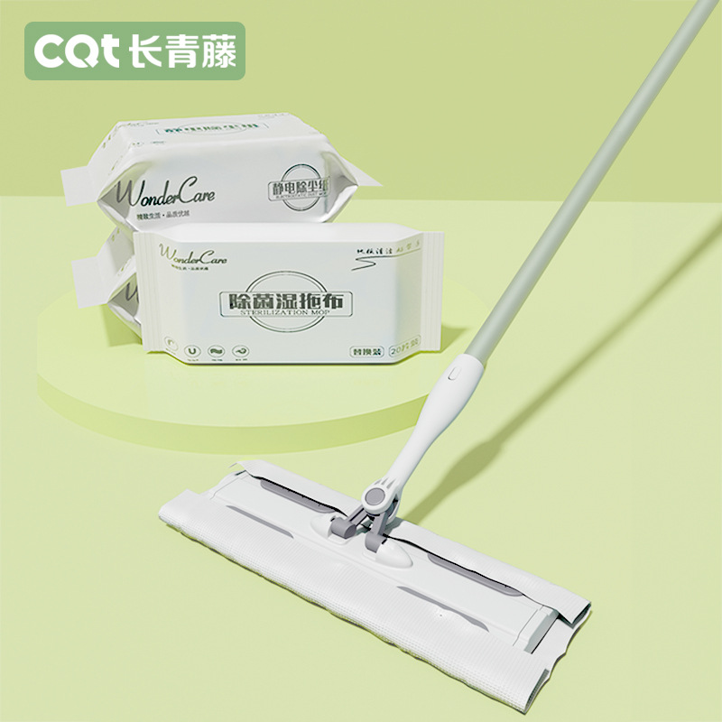 静电除尘拖把加厚除尘纸旋转拖把家用省力平板托把免X手洗懒人拖