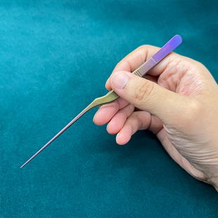 专业采耳工具f手工打磨炫彩镊子挖耳细尖镊子掏耳夹子夹耳屎神器