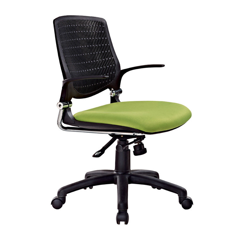 灰色折叠会议椅扶手翻板可移动办公椅大学讨论室S椅轮子学生培训