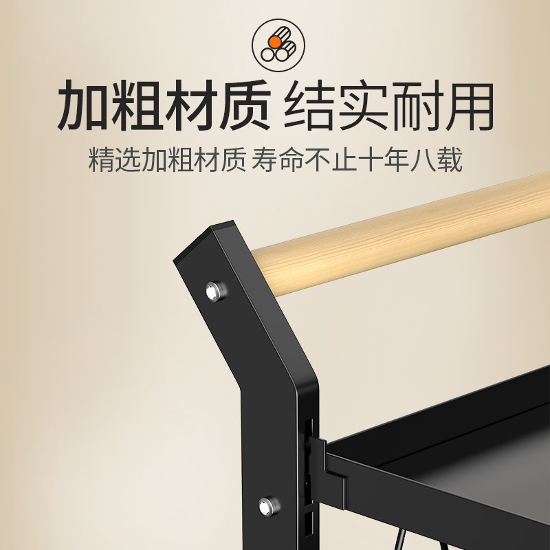 厨房菜篮b子置物架落地锅架子多层放锅具多功能收纳框果蔬篮小推